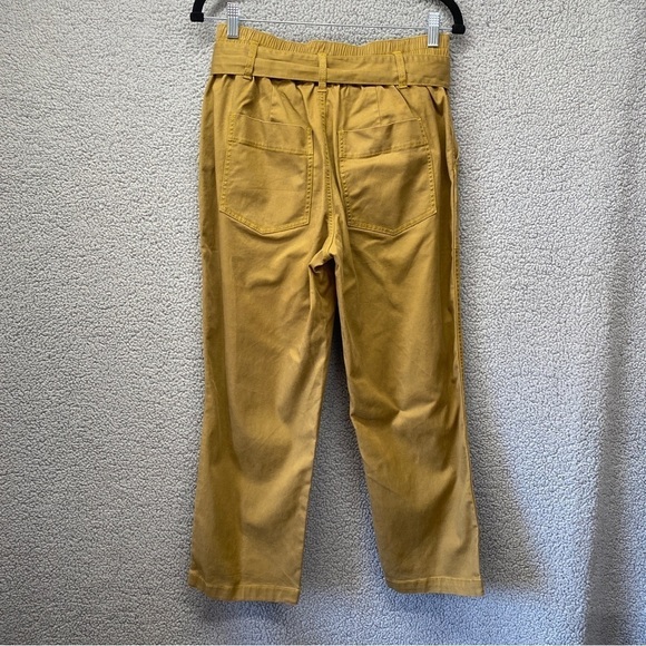 Cabi Tan Belted Elastic Waist Trouser Pants Sz 4 - Picture 5 of 9